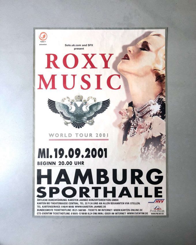 Roxy Music Hamburg Sporthalle 2001 Concert Poster For Home Decor Gift 4