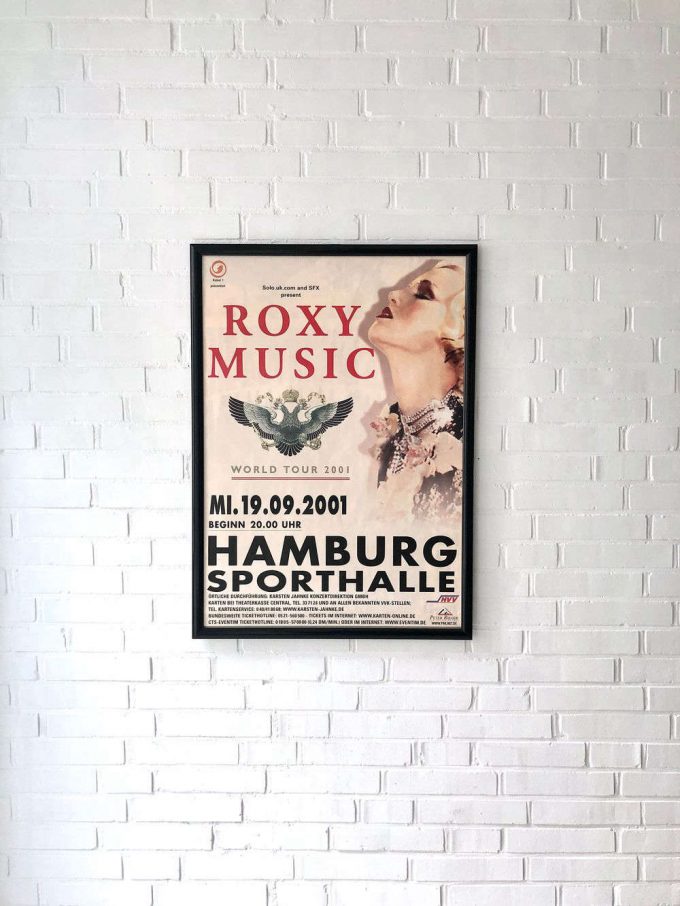 Roxy Music Hamburg Sporthalle 2001 Concert Poster For Home Decor Gift 5