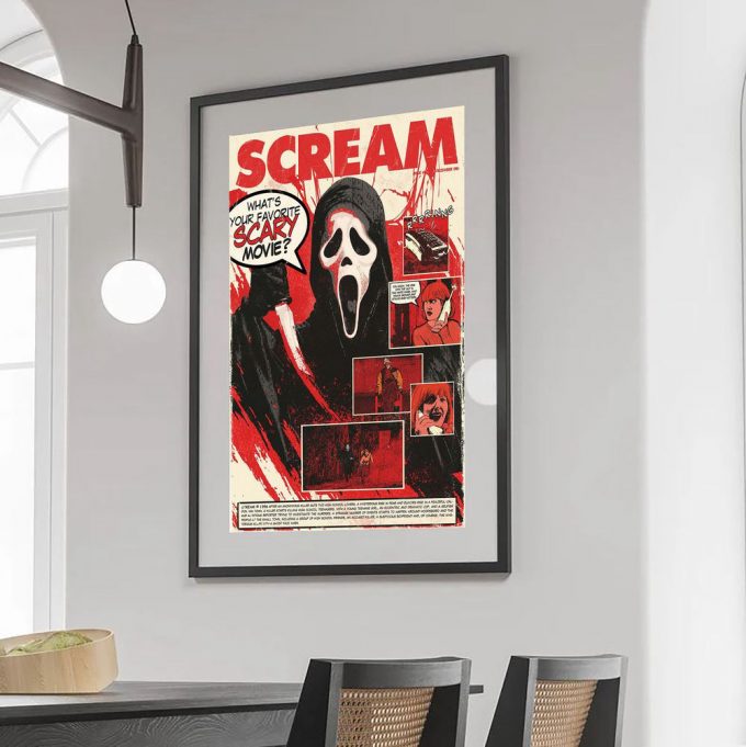 Scream Poster For Home Decor Gift, Ghostface Poster For Home Decor Gift 2