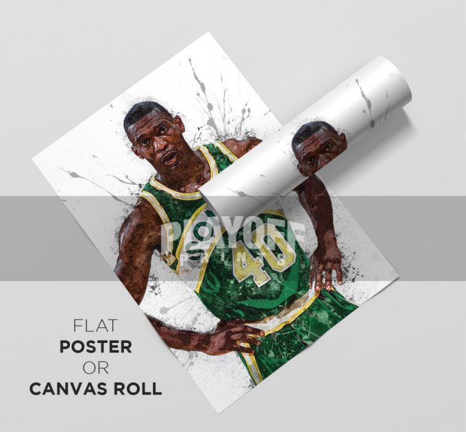 Shawn Kemp Poster For Home Decor Gift - Seattle Supersonices 3