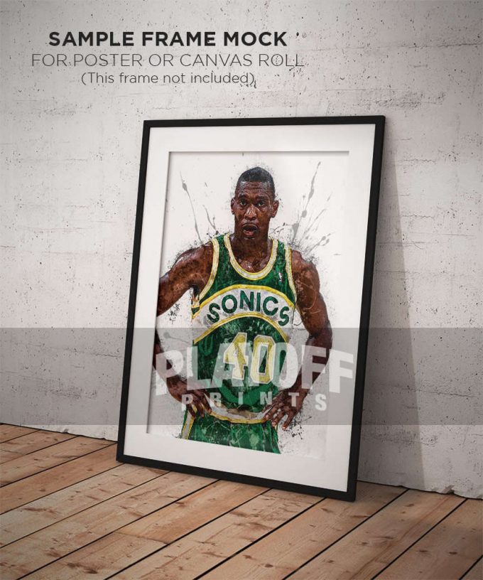 Shawn Kemp Poster For Home Decor Gift - Seattle Supersonices 4