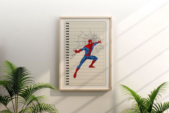 Spiderman Notebook Poster For Home Decor Gift, Comics Style Poster For Home Decor Gift 2