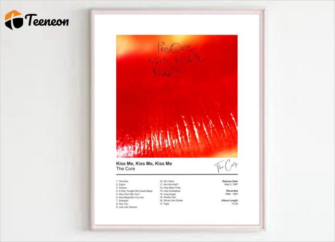 The Cure Poster - Kiss Me Kiss Me Kiss Me 1