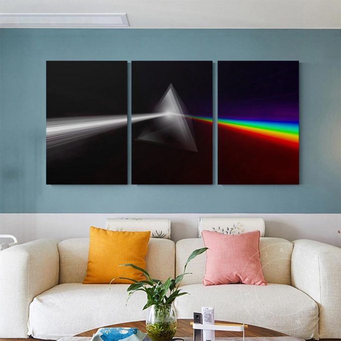 The Dark Side Of The Moon Digital Painting Pink Floyd Poster For Home Decor Gift Pink Floyd Canvas 3