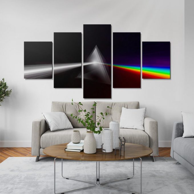 The Dark Side Of The Moon Digital Painting Pink Floyd Poster For Home Decor Gift Pink Floyd Canvas 5