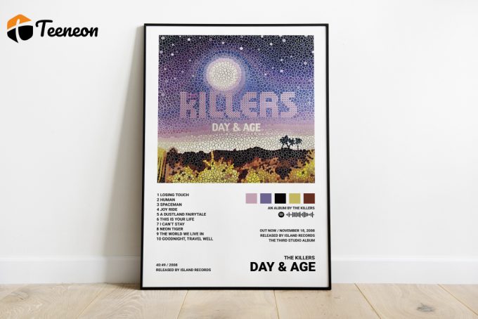 The Killers Poster For Home Decor Gifts / Day And Age Poster For Home Decor Gift 1