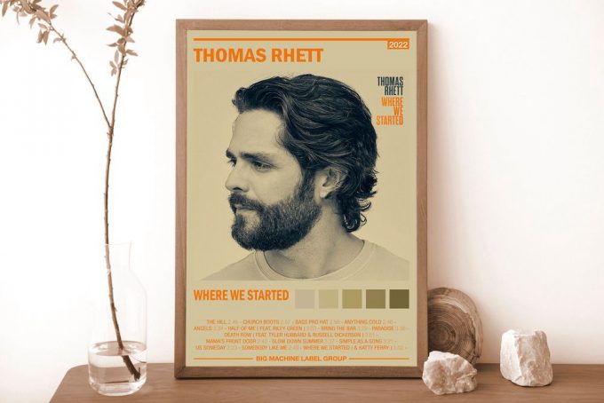 Thomas Rhett - Where We Started - Album Poster For Home Decor Gift 4