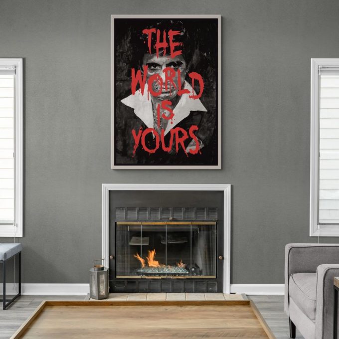 Tony Montana Wall Art, Al Pacino, Scarface Poster For Home Decor Gift 4