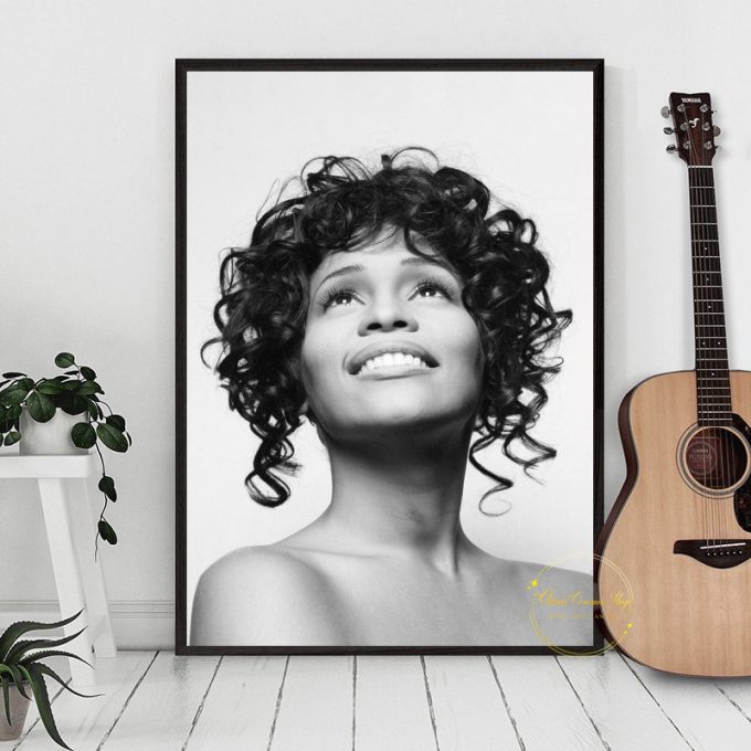 Whitney Houston Music Poster For Home Decor Gift Canvas Wall Art Family 6