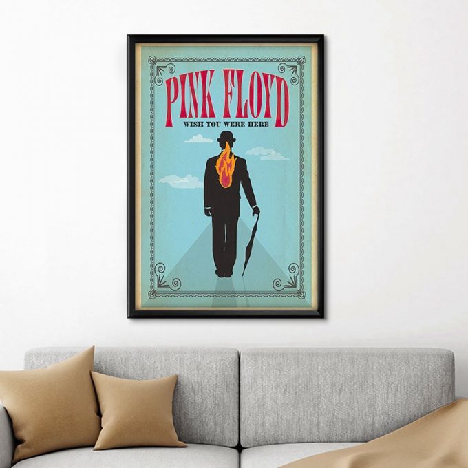 Wish You Were Here Pink Floyd Poster For Home Decor Gift Pink Floyd Canvas 2