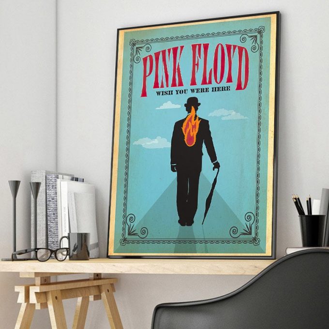 Wish You Were Here Pink Floyd Poster For Home Decor Gift Pink Floyd Canvas 3