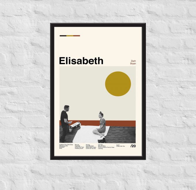 Zach Bryan Poster For Home Decor Gift - Elisabeth Album Poster For Home Decor Gift, Retro Movie Poster For Home Decor Gift 2