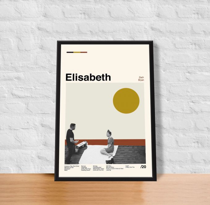 Zach Bryan Poster For Home Decor Gift - Elisabeth Album Poster For Home Decor Gift, Retro Movie Poster For Home Decor Gift 3