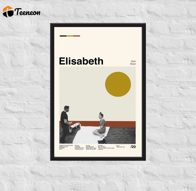 Zach Bryan Poster For Home Decor Gift - Elisabeth Album Poster For Home Decor Gift, Retro Movie Poster For Home Decor Gift 1