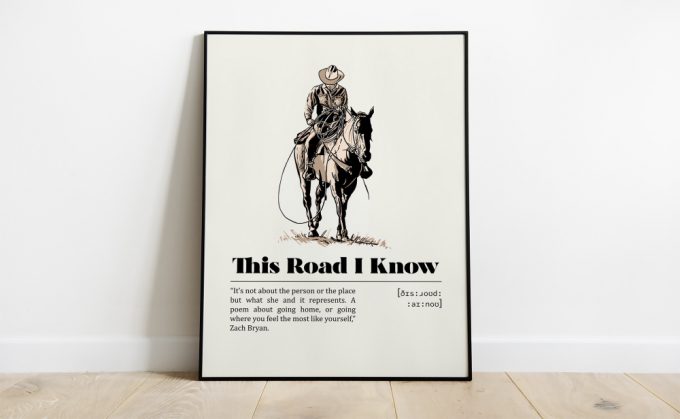 Zach Bryan This Road I Know Poster For Home Decor Gift 2