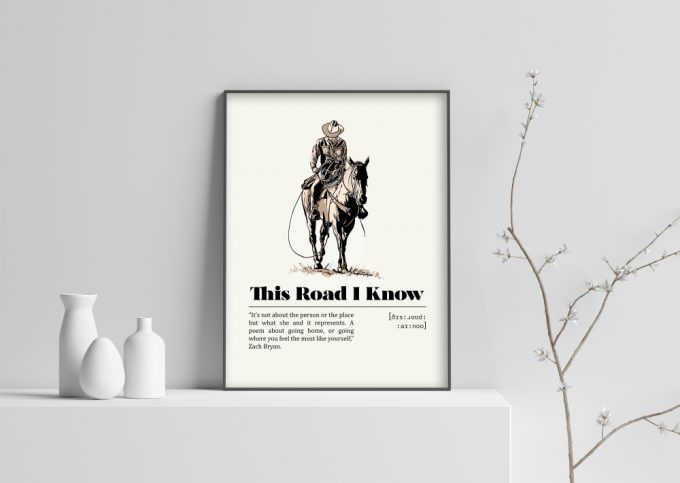 Zach Bryan This Road I Know Poster For Home Decor Gift 3