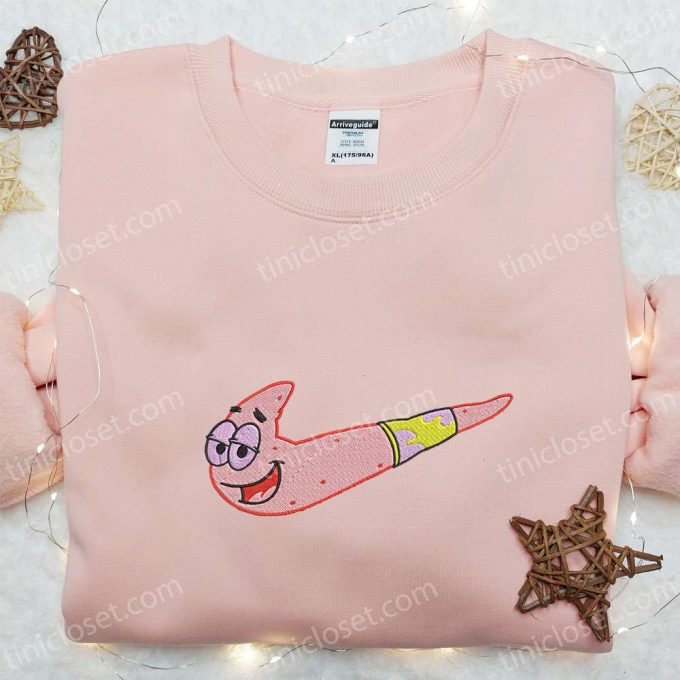 Patrick Star X Nike: Embroidered Shirt Spongebob Hoodie &Amp; Inspired Sweatshirt 2