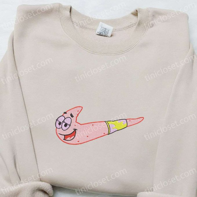 Patrick Star X Nike: Embroidered Shirt Spongebob Hoodie &Amp; Inspired Sweatshirt 5