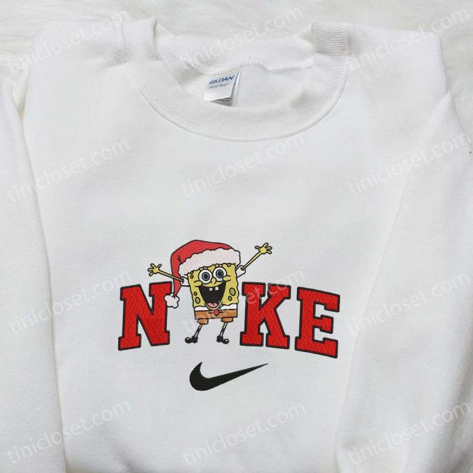 Spongebob Squarepants X Nike Embroidered Christmas Sweatshirt &Amp; Shirt: Best Gift Ideas 2