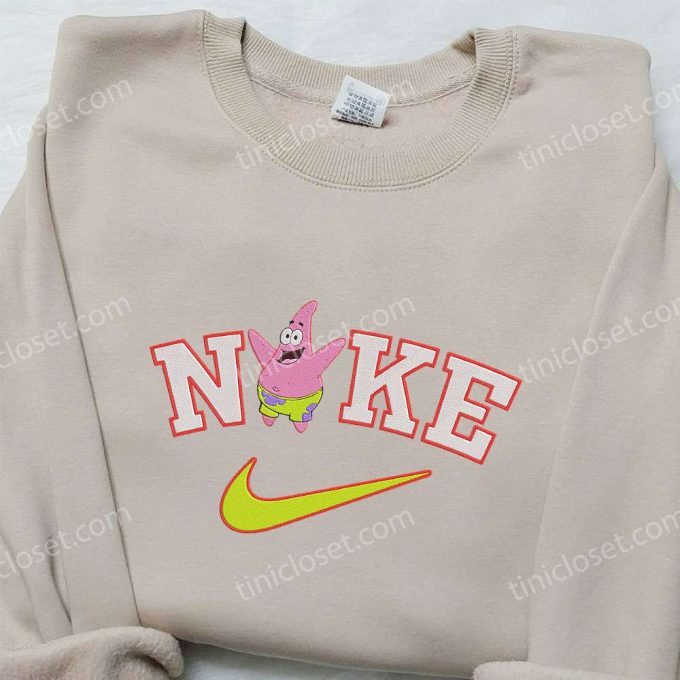 Patrick Star X Nike Embroidered Hoodie &Amp; Spongebob Shirt Nike-Inspired Apparel 3