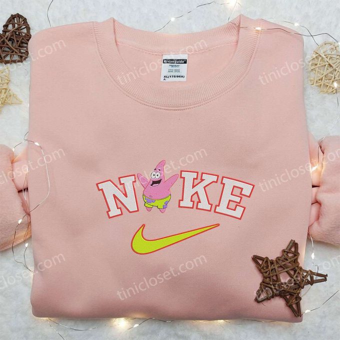 Patrick Star X Nike Embroidered Hoodie &Amp; Spongebob Shirt Nike-Inspired Apparel 6