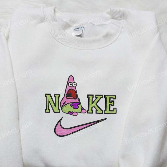 Nike X Patrick Star &Amp; Spongebob 4D Embroidered Sweatshirt &Amp; Shirt: Cartoon Inspired Apparel 4