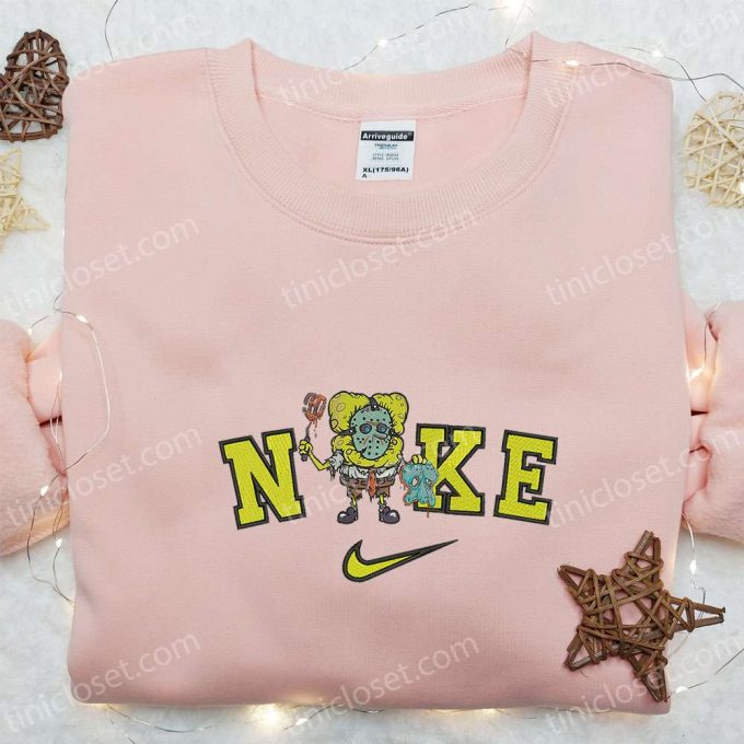 Nike X Spongebob Halloween Embroidered Sweatshirt &Amp; Hoodie: Adorable Cartoon T-Shirt 3