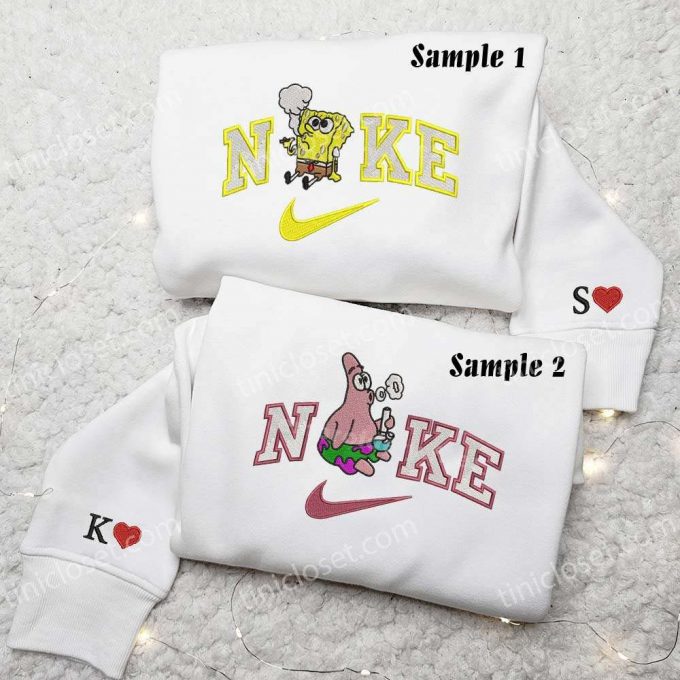 Spongebob &Amp;Amp; Patrick Smoking Shirts: Embroidered Fun &Amp;Amp; Trendy 1