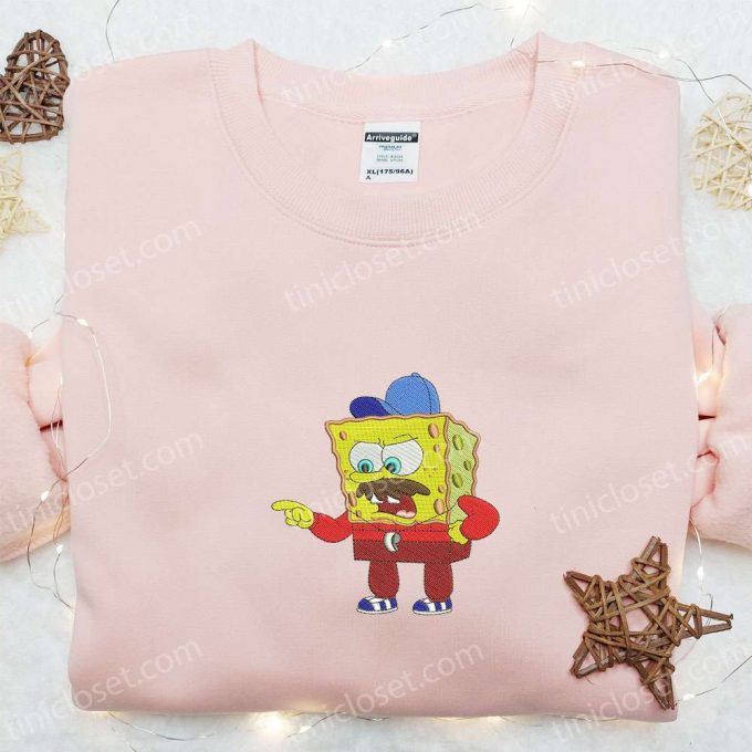 Spongebob Coach Embroidered Shirt &Amp;Amp; Cartoon Hoodie: Perfect Sports Gift Idea 1