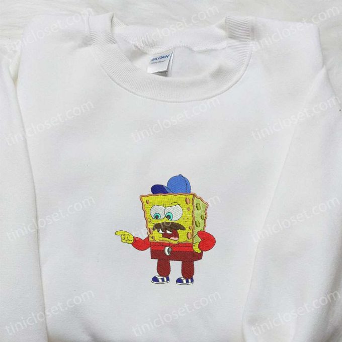 Spongebob Coach Embroidered Shirt &Amp; Cartoon Hoodie: Perfect Sports Gift Idea 3