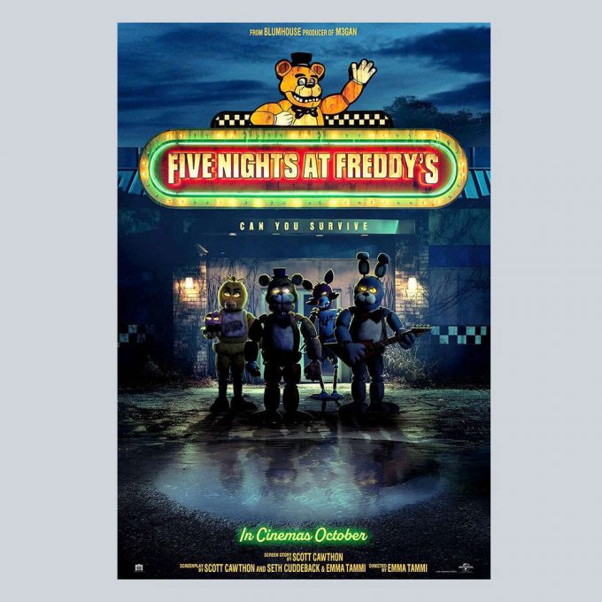 2023 Five Nights At Freddy'S Movie Poster For Home Decor Gift, Wall Art 2