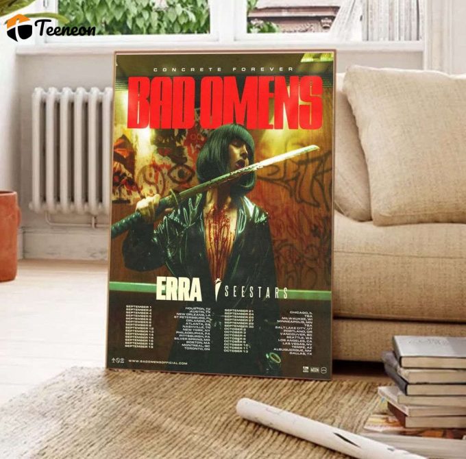 Bad Omens With Erra And I See Stars Tour 2023 Poster For Home Decor Gift 1