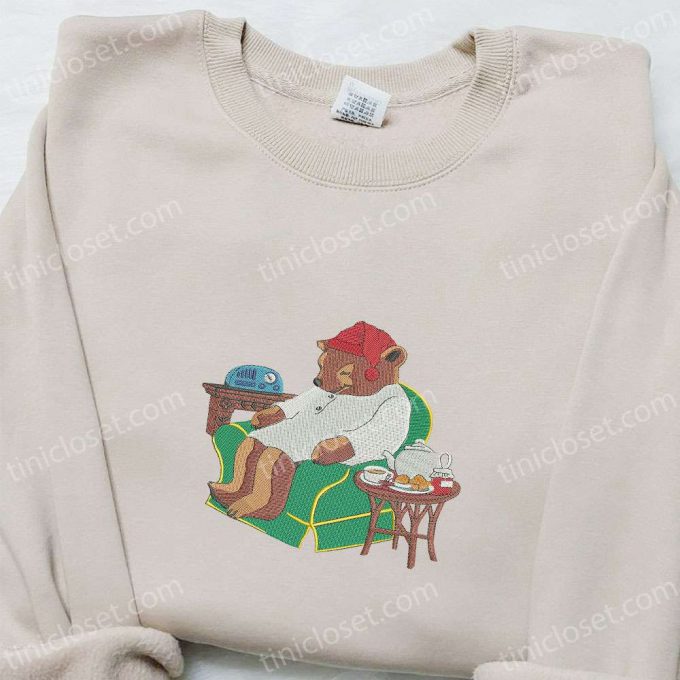 Shop Bear Xmas Embroidered Shirt &Amp; Animal Hoodie - F Gift For Men Women Christmas Apparel 5