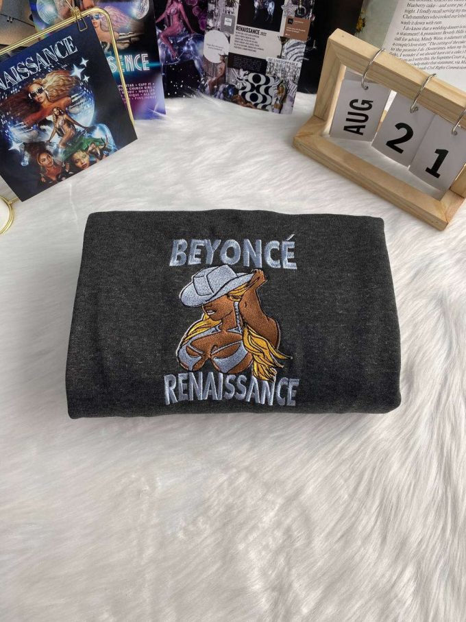 Beyoncé Renaissance Embroidered Shirt: Stylish &Amp; Unique Celeb Inspired Clothing 2