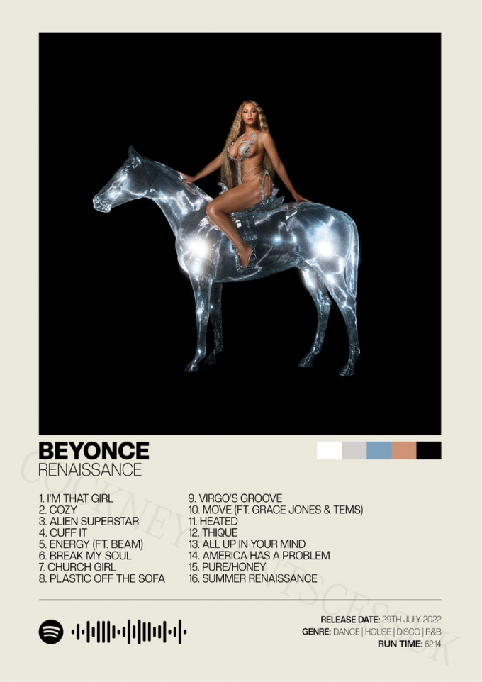 Beyonce Renaissance Vintage Poster - Gift For Home Decor 4