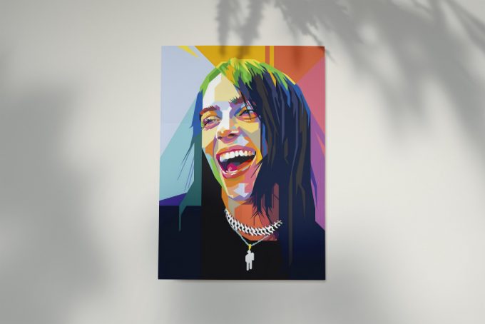 Billie Eilish Poster For Home Decor Gift,Billie Eilish Pop Art Poster For Home Decor Gift 2