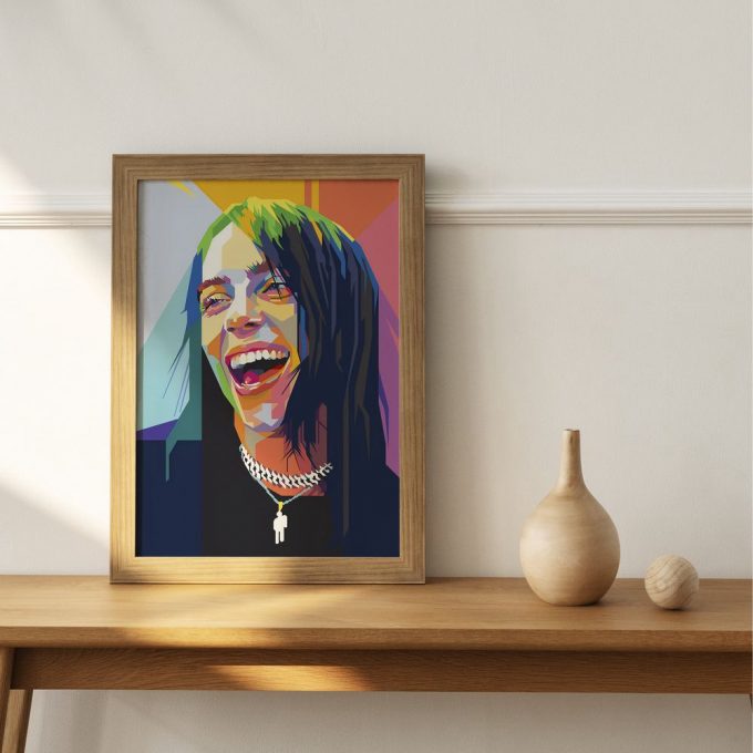 Billie Eilish Poster For Home Decor Gift,Billie Eilish Pop Art Poster For Home Decor Gift 3