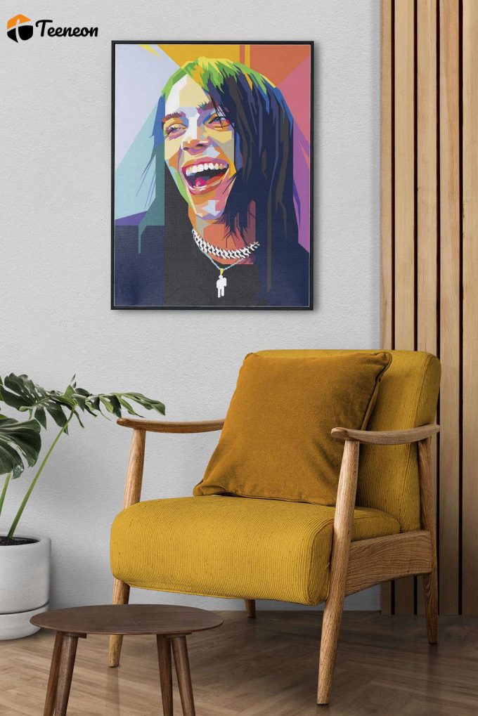 Billie Eilish Poster For Home Decor Gift,Billie Eilish Pop Art Poster For Home Decor Gift 1