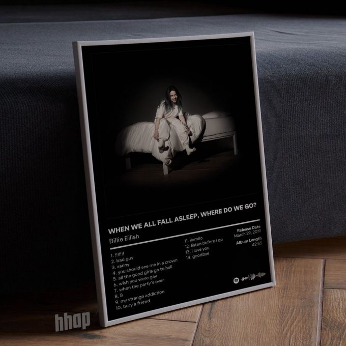 Billie Eilish - When We All Fall Asleep Where Do We Go? Album Cover Poster For Home Decor Gift 4