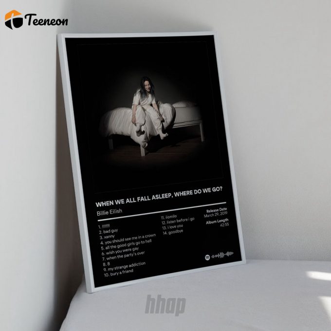 Billie Eilish - When We All Fall Asleep Where Do We Go? Album Cover Poster For Home Decor Gift 1