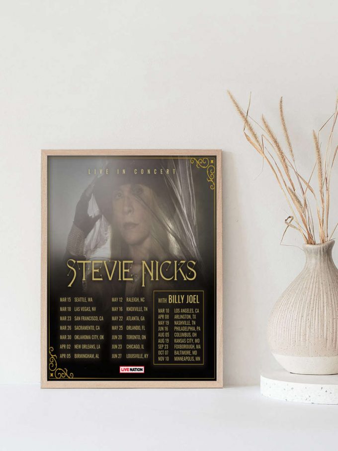 Billy Joel Stevie Nicks 2023 Tour Poster For Home Decor Gift 2