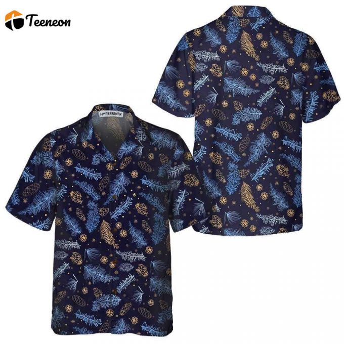 Blueish Winter Nature Hawaiian Shirt 1