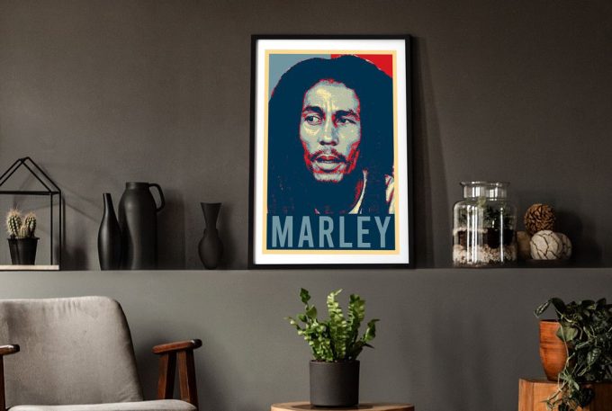 Bob Marley Music Poster For Home Decor Gift, Bob Marley Hope Poster For Home Decor Gift 2