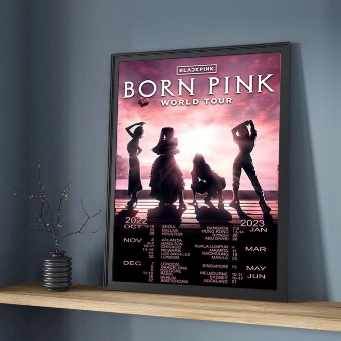 Born Pink World Tour Kpop Poster For Home Decor Gift Tour Blackpink Poster For Home Decor Gift 3