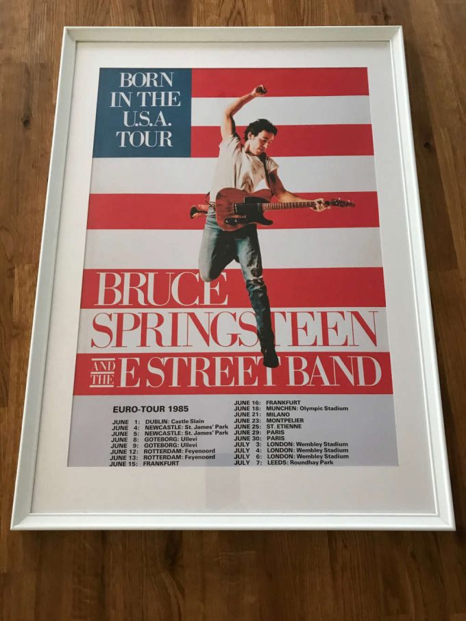 Bruce Springsteen Born In The Usa Uk Tour Poster For Home Decor Gift 4