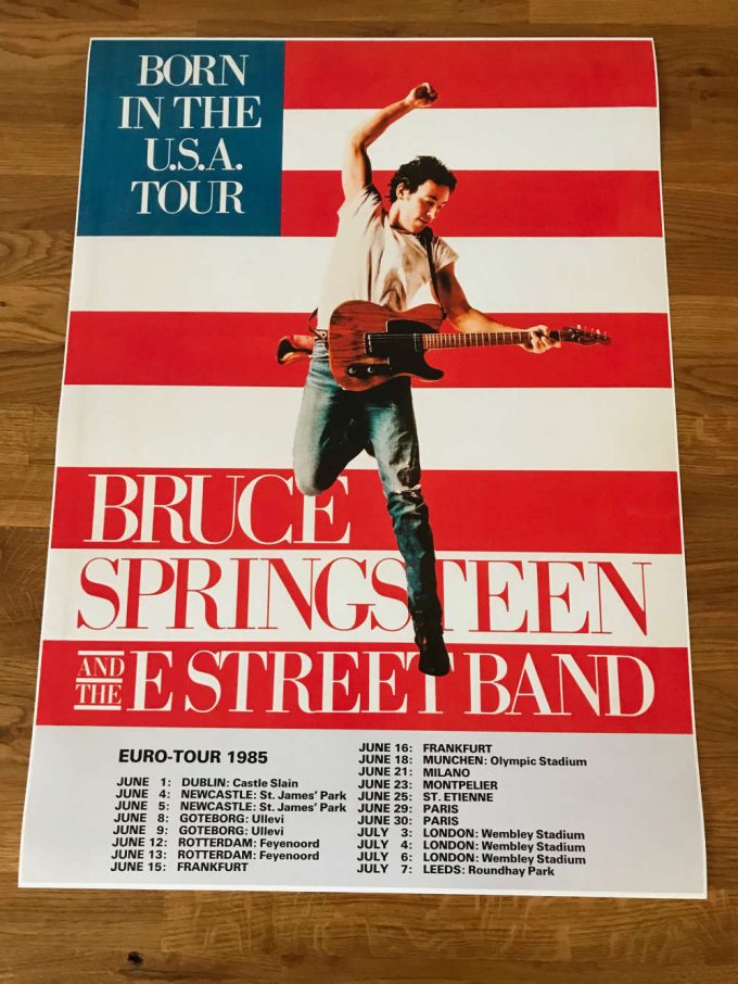 Bruce Springsteen Born In The Usa Uk Tour Poster For Home Decor Gift 5