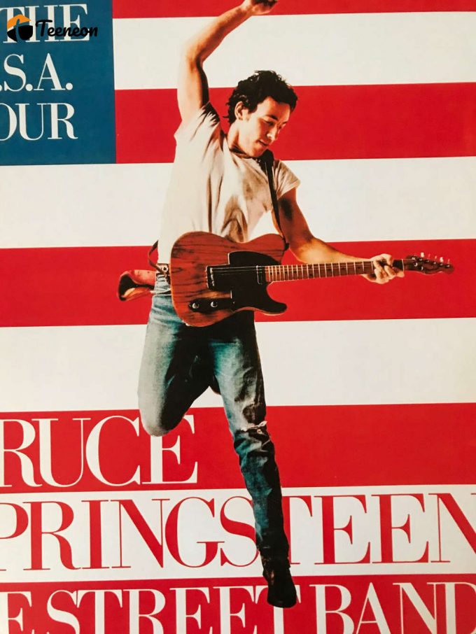 Bruce Springsteen Born In The Usa Uk Tour Poster For Home Decor Gift 1