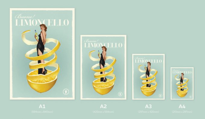 Buono! Limoncello - Lemon, Retro Poster For Home Decor Gift 6