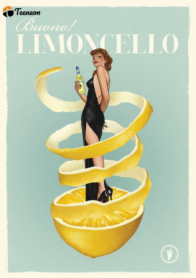 Buono! Limoncello - Lemon, Retro Poster For Home Decor Gift 1