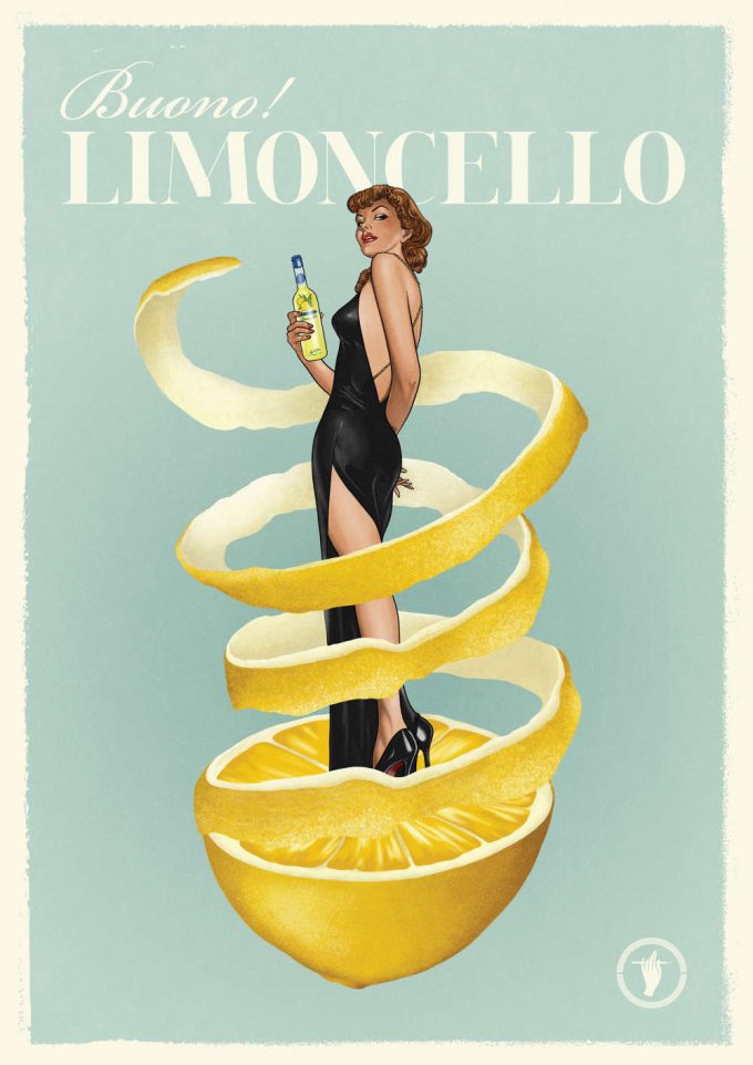 Buono! Limoncello - Lemon, Retro Poster For Home Decor Gift 8